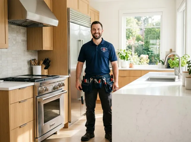 Appliance Repair Hero technician after an appliance repair in a West Virginia home